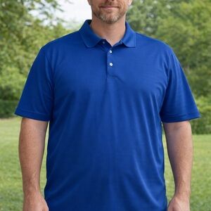 PGA Tour Men's Vibrant Blue Polo Shirt
